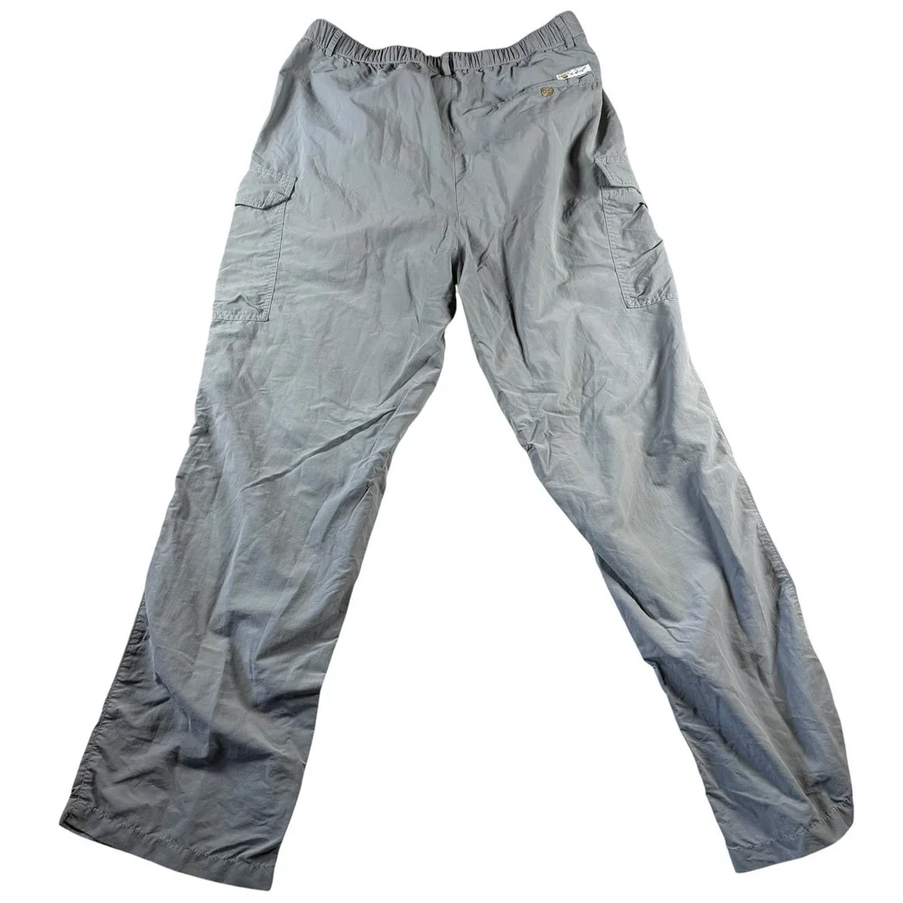 VTG Solumbra Cargo Pants Mens L Gray Sun Protection Lightweight Utility Hiking